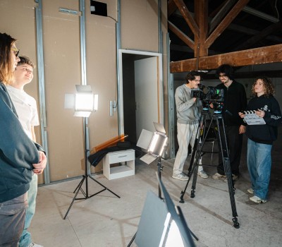 clap-tournage-etudiants-audiovisuel-studio-m-nice
