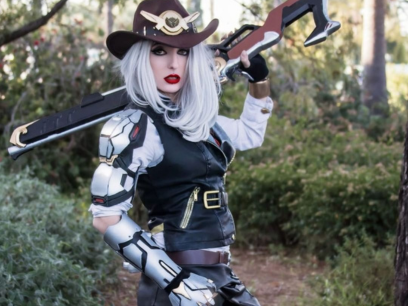 Ashe du jeu overwatch COSPLAY