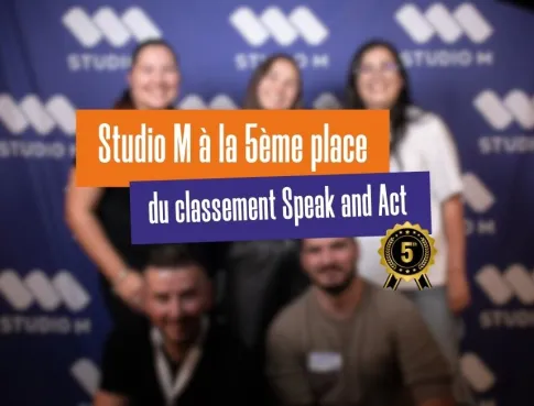 STUDIO M, 5ᵉ &eacute;cole pr&eacute;f&eacute;r&eacute;es des &eacute;tudiants