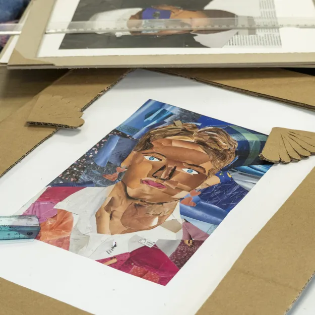 Travail d'&eacute;tudiant de Studio M Rennes repr&eacute;sentant un portrait de femme